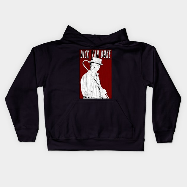 Vintage Retro Dick Van Dyke Kids Hoodie by Projectup